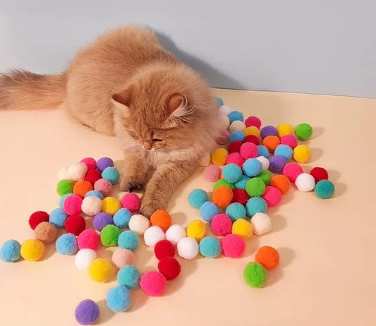 Cat Plush Ball Toy Launching Gun Relieves Bore Self-Hi Mute Ball