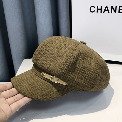 Chapeau béret de style britannique pour femmes 