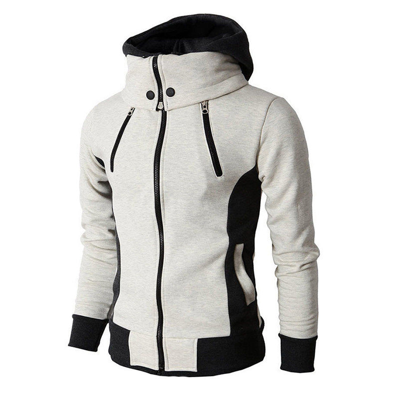 New New Jacket Men's Double Pull Hooded Sweater Men's Casual Men's Jacket Cardigan