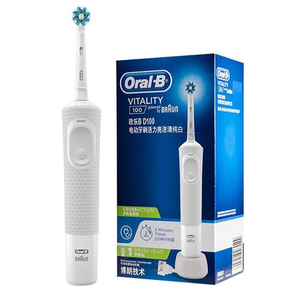 Oral B Electric Toothbrush Students Love Sonic Vibration (including Brush Head * 1) Black/white D100 German Seiko