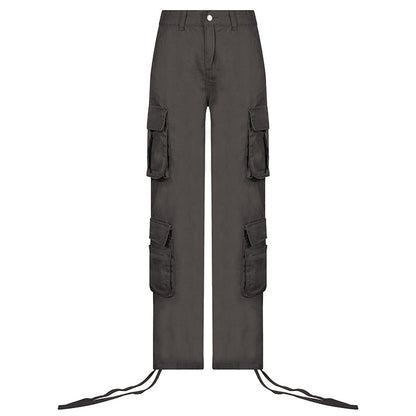 Pantalon Cargo Y2K pour femme, Baggy, jambes larges, rétro, jean papa pour femme 