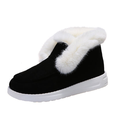 Women's Shoes  Winter New Large Size Women's Shoes 35-43 Low-top Casual Suede Women's Cotton Shoes