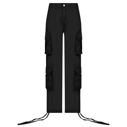 Pantalon Cargo Y2K pour femme, Baggy, jambes larges, rétro, jean papa pour femme 