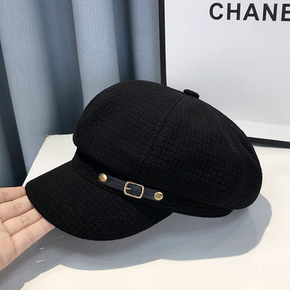 Chapeau béret de style britannique pour femmes 