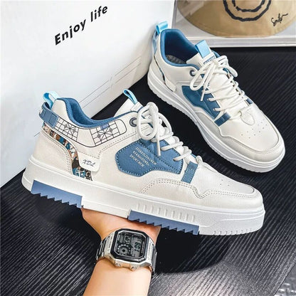 Summer Men&#039;s Shoes Breathable Canvas Shoes Men&#039;s Korean-style Trendy All-match White Shoes Thick-soled Sports Casual Sneakers Trendy Shoes