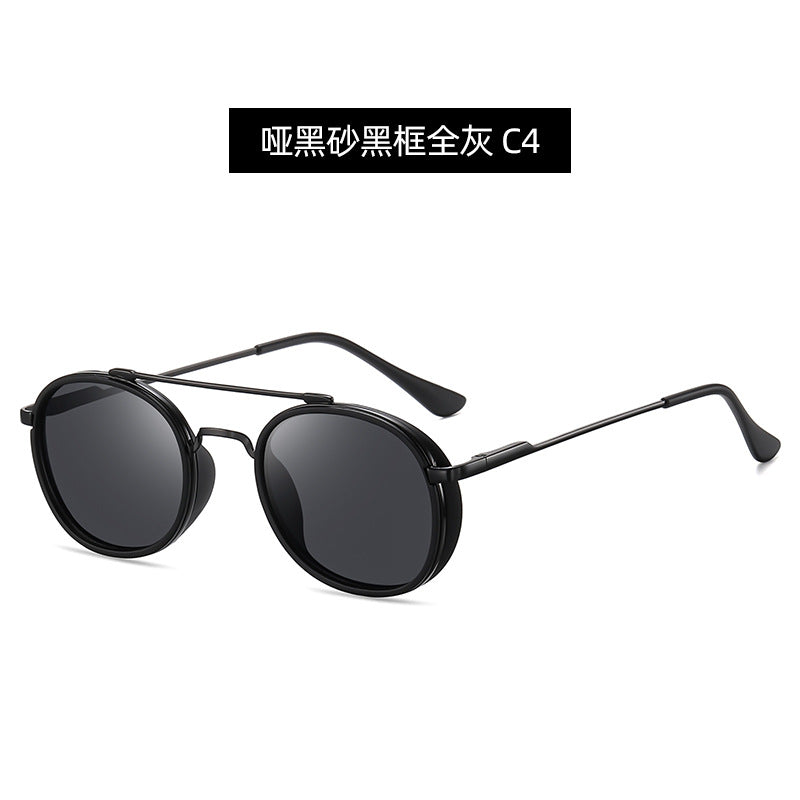 Personality Build Polarized Sunglasses UV400 Protective Metal Polarizer Glasses