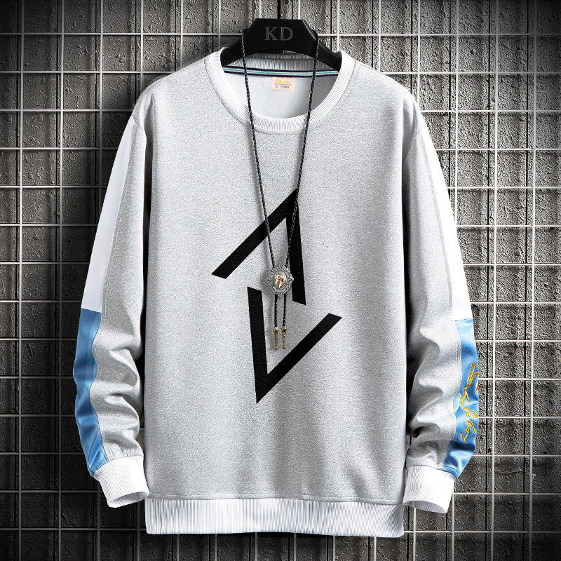 Men's Trendy Sweater Men's Youth Popular Hoodie Round Neck Cross-border Fashion Men's Japanese Sweater Men