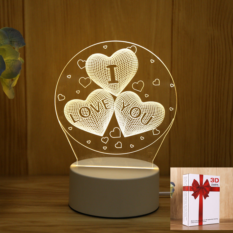 3D Night Light LOGO Welfare Holiday Gift Opening Event Advertising Gift Night Light