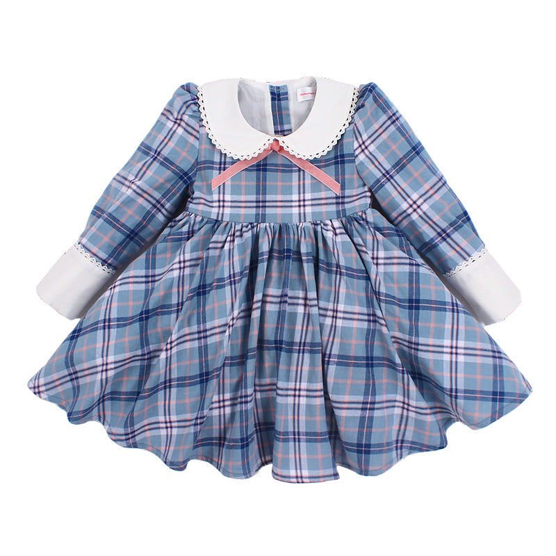 Spring New Children's Clothing Long-sleeved Lolita Princess Dress Children's Spanish Dress Girls Foreign Style Skirt