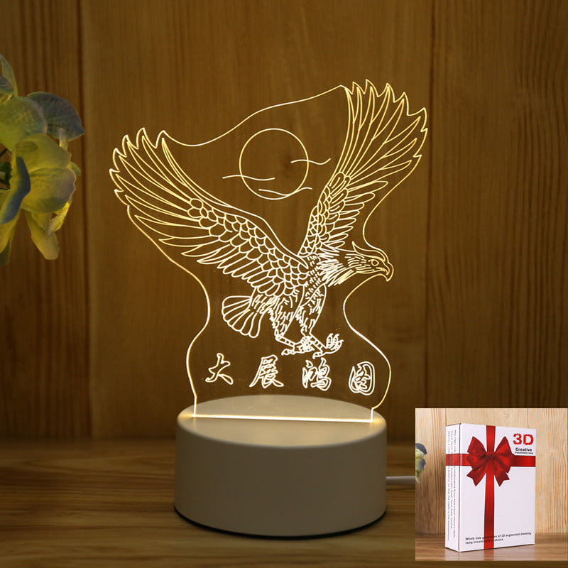 3D Night Light LOGO Welfare Holiday Gift Opening Event Advertising Gift Night Light