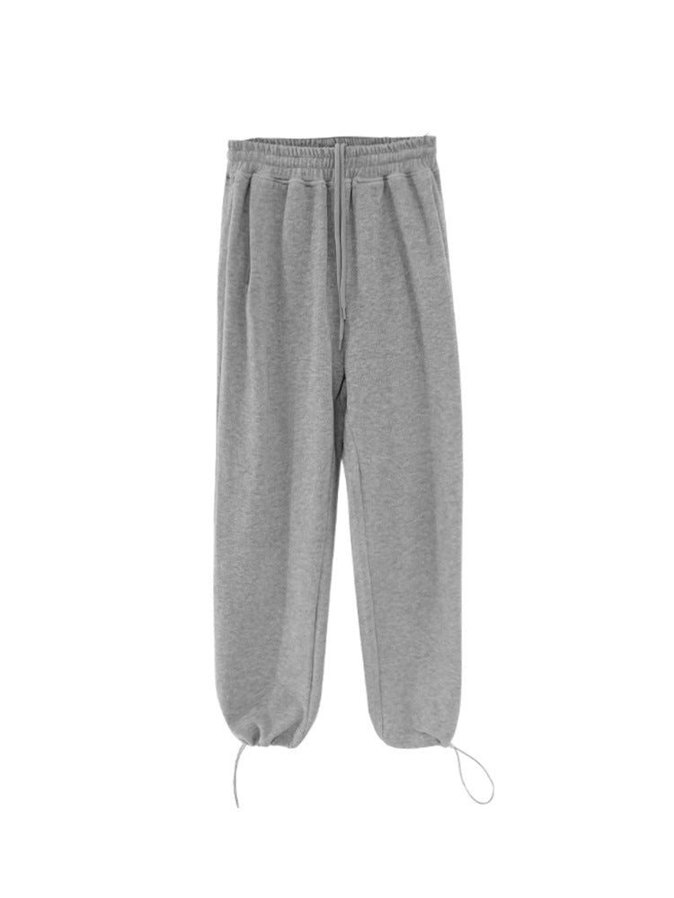 Gray Sweatpants Women's 2024 Spring And Summer New Loose Beam Feet Look Thin Casual Wide-leg Sweatpants Women's Ins Tide 290