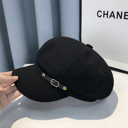 Chapeau béret de style britannique pour femmes 