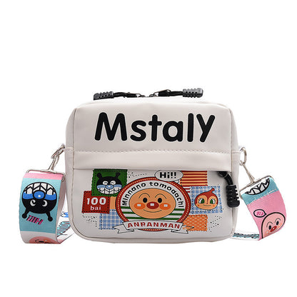 Korean Fashion Female Bag Sesame Street Cartoon Girl Messenger Bag