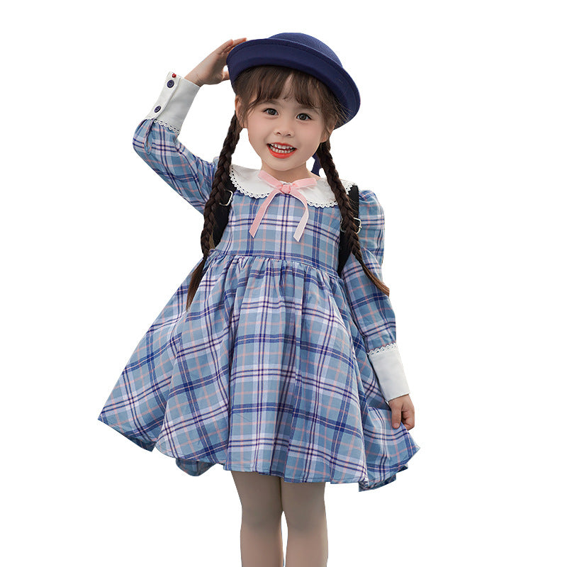 Spring New Children's Clothing Long-sleeved Lolita Princess Dress Children's Spanish Dress Girls Foreign Style Skirt