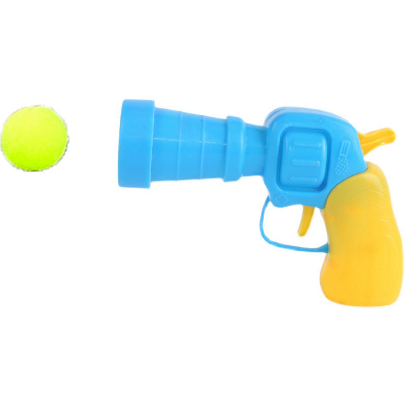 Cat Plush Ball Toy Launching Gun Relieves Bore Self-Hi Mute Ball