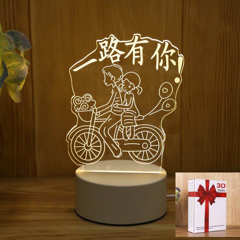 3D Night Light LOGO Welfare Holiday Gift Opening Event Advertising Gift Night Light