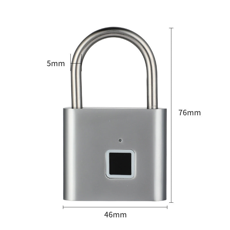 Smart Fingerprint Padlock Outdoor Waterproof And Rust-proof Padlock