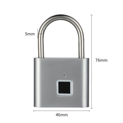 Cadenas intelligent à empreintes digitales, cadenas d'extérieur étanche et antirouille 
