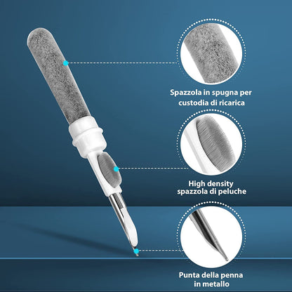 Brosse de nettoyage des écouteurs, ensemble de stylos de nettoyage pour prise de casque Bluetooth