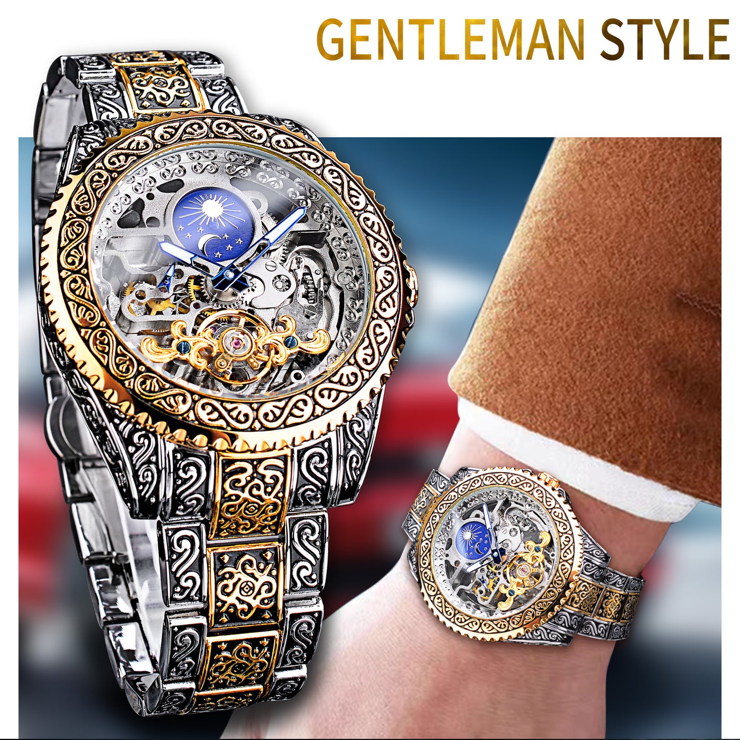 European And American Style Men's Fashion Automatic Mechanical Watch