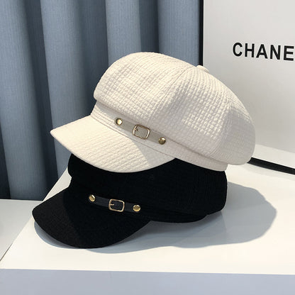 Chapeau béret de style britannique pour femmes 