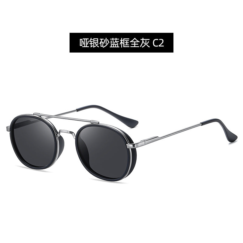 Personality Build Polarized Sunglasses UV400 Protective Metal Polarizer Glasses