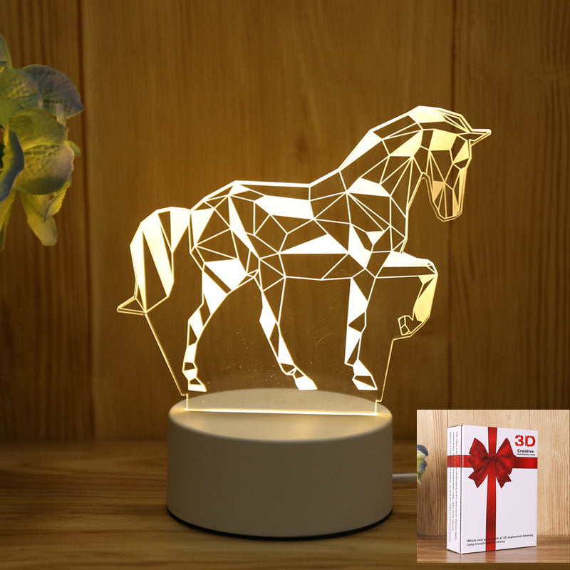 3D Night Light LOGO Welfare Holiday Gift Opening Event Advertising Gift Night Light