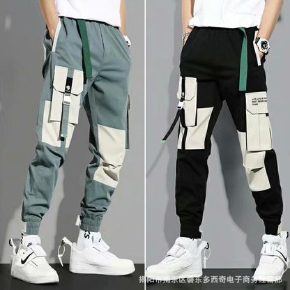 Salopette japonaise en coton pour hommes, pantalon ample de marque Tide, décontracté, nouvelle collection printemps et automne 