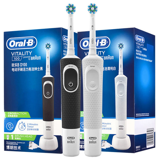 Oral B Electric Toothbrush Students Love Sonic Vibration (including Brush Head * 1) Black/white D100 German Seiko