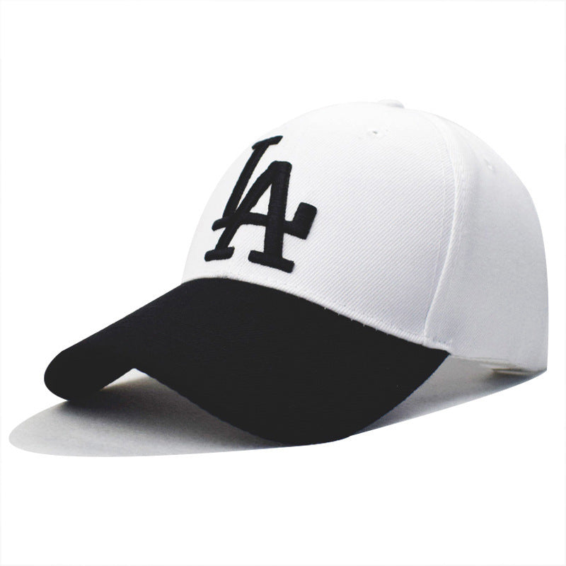 European And American Classic Baseball Cap LA Baseball Cap Male And Female Alphabet Embroidery Peaked Cap Outdoor Casual Sunshade Hat Wholesale