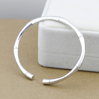 Bracelet torsadé tressé rétro européen et américain, en cuivre plaqué argent, Bracelet géométrique pour hommes, vente en gros 