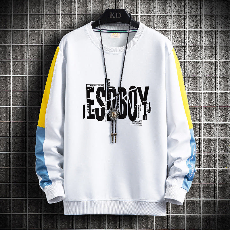 Men's Trendy Sweater Men's Youth Popular Hoodie Round Neck Cross-border Fashion Men's Japanese Sweater Men