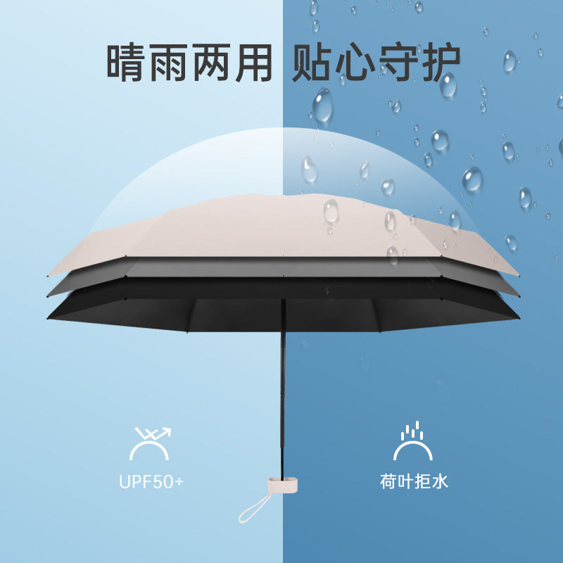 Mini Sunshade Capsule Sunny Umbrella Wholesale Cross-border Gift Umbrella Pocket 40% Off Card Bag Umbrella Sunscreen Umbrella Anti-ultraviolet