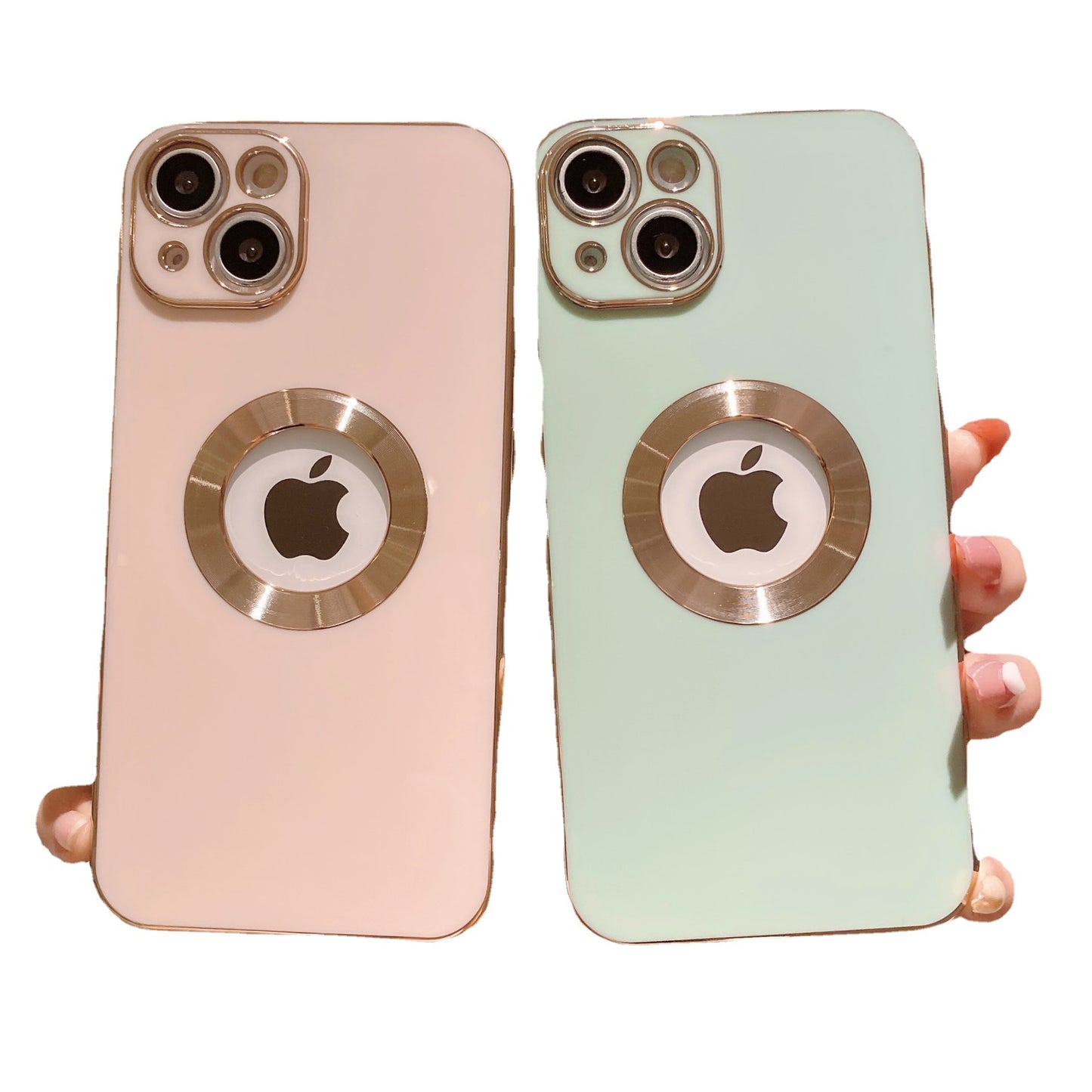 Hollow Electroplating Color Suitable For IPhone13/11Promax12Promax Fine Hole Mobile Phone Shell XsX Foreign Trade Models