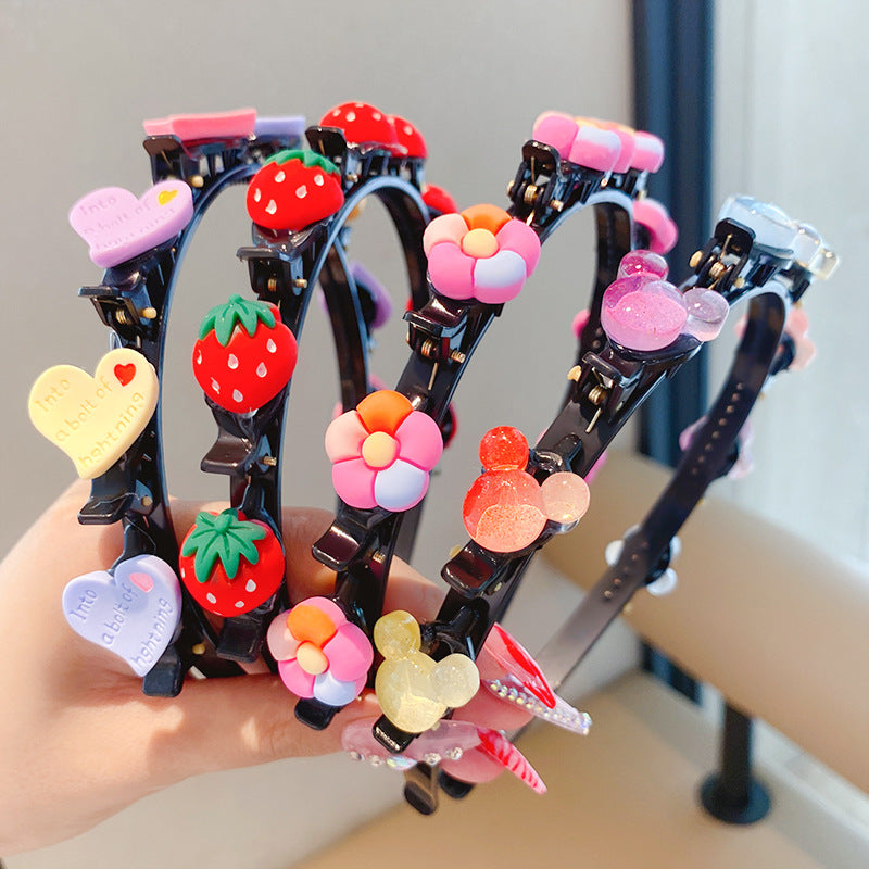 Children&#039;s Headband Hair Accessories Girls&#039; Hair Clips Do Not Hit Hair Clips Hair Straps Hair Breaking Artifact Clips