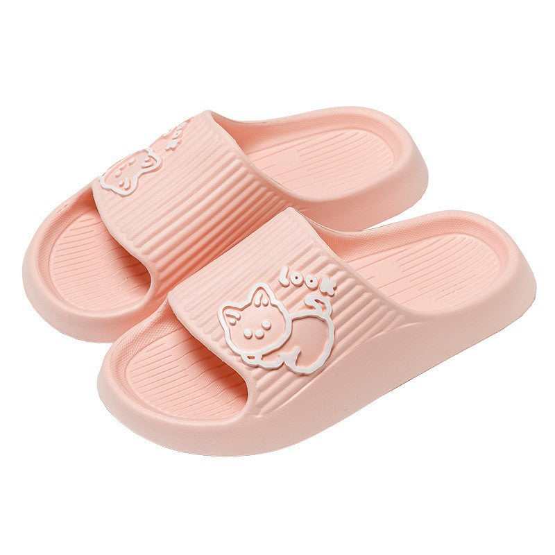 Slippers Summer Home Anti-slip Anti-odor Home Bathroom Stepping On Feces Feeling Spring Men&#039;s Indoor Couple