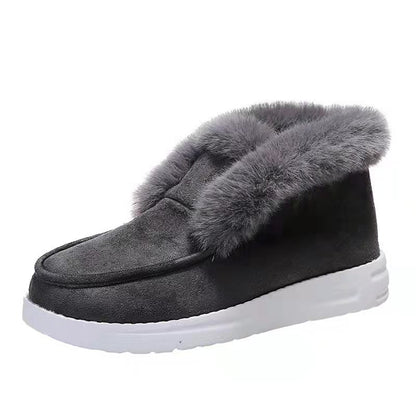 Women's Shoes  Winter New Large Size Women's Shoes 35-43 Low-top Casual Suede Women's Cotton Shoes