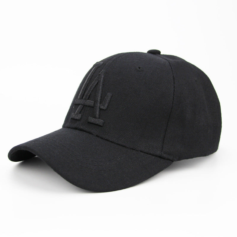 European And American Classic Baseball Cap LA Baseball Cap Male And Female Alphabet Embroidery Peaked Cap Outdoor Casual Sunshade Hat Wholesale