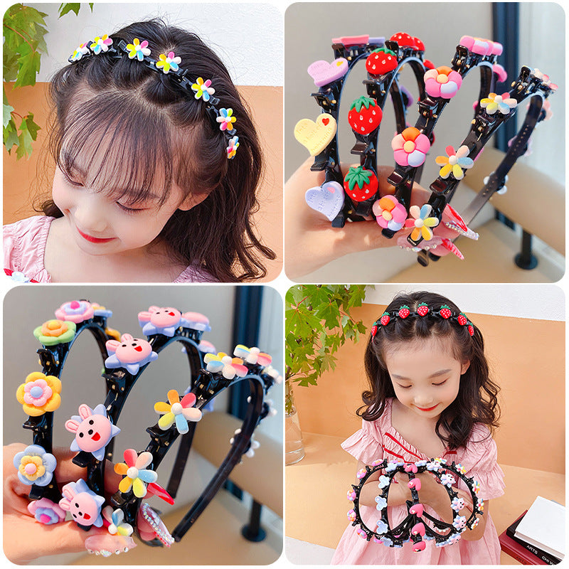 Children&#039;s Headband Hair Accessories Girls&#039; Hair Clips Do Not Hit Hair Clips Hair Straps Hair Breaking Artifact Clips