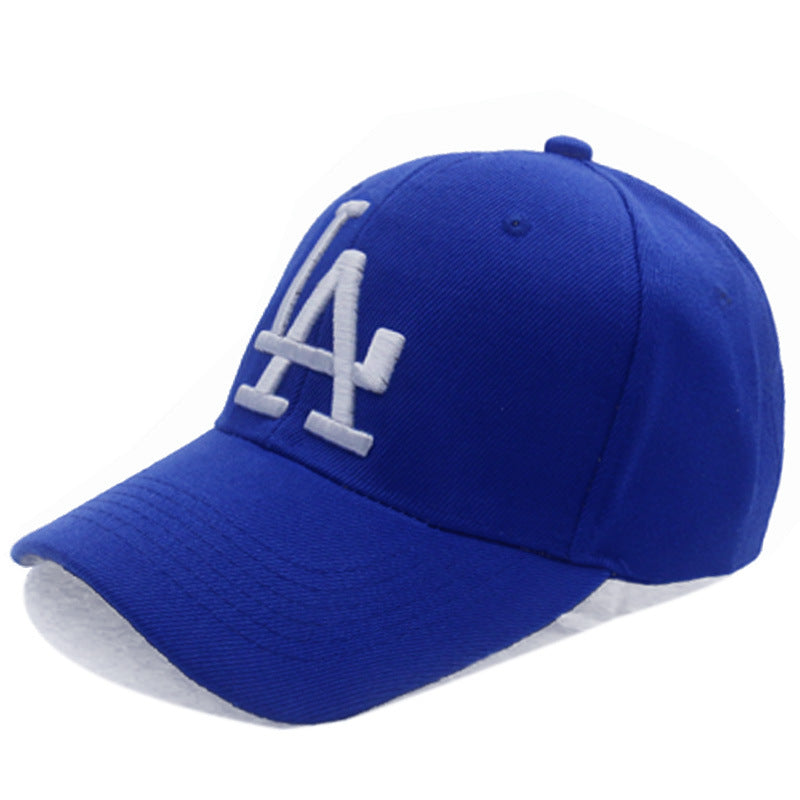 European And American Classic Baseball Cap LA Baseball Cap Male And Female Alphabet Embroidery Peaked Cap Outdoor Casual Sunshade Hat Wholesale