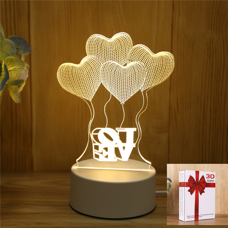 3D Night Light LOGO Welfare Holiday Gift Opening Event Advertising Gift Night Light