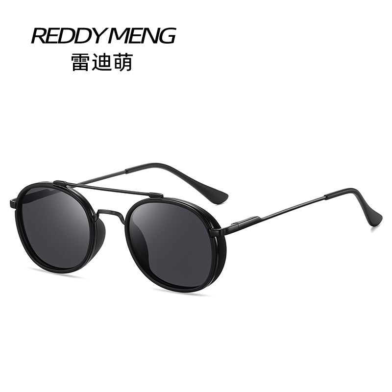 Personality Build Polarized Sunglasses UV400 Protective Metal Polarizer Glasses