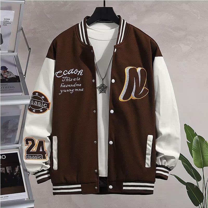 Baseball Uniforms Men's Spring And Autumn New Trendy Brand Tooling Couples Clothes Men's Autumn Wear American Casual Sports Jackets