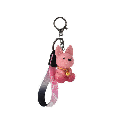 Creative Color Changing Puppy Keychain Exquisite Cute School Bag Pendant