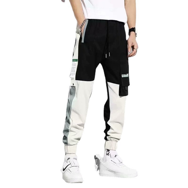 Spring And Autumn New Cotton Japanese Overalls Men&#039;s Tide Brand Loose Men&#039;s Beamed Casual Pants