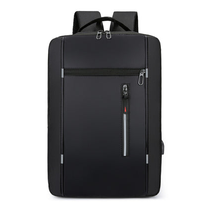 Backpack Simple Usb Charging Business Computer Bag Male Multi-functional Student Large-capacity Schoolbag