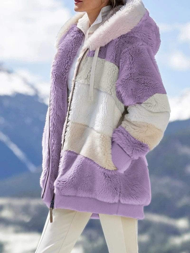 Winter Plus Size Long Teddy Jacke