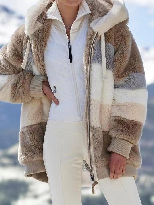 Winter Plus Size Long Teddy Jacke